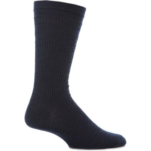 Pair Navy Extra Wide Wool Softop Socks Men's 6-11 Mens - HJ Hall - Modalova