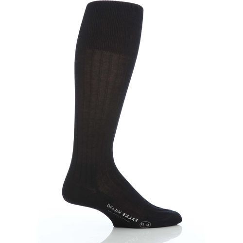 Pair Dark Navy Milano 97% Cotton Knee High Socks Men's 11.5-12.5 Mens - Falke - Modalova