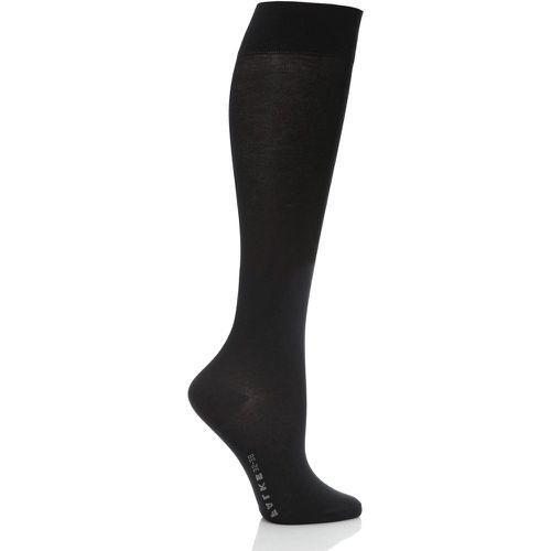 Pair Dark Navy Cotton Touch Knee High Socks Ladies 2.5-5 Ladies - Falke - Modalova