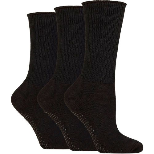 Ladies 3 Pair IOMI FootNurse Diabetic Slipper Socks 4-8 - SockShop - Modalova