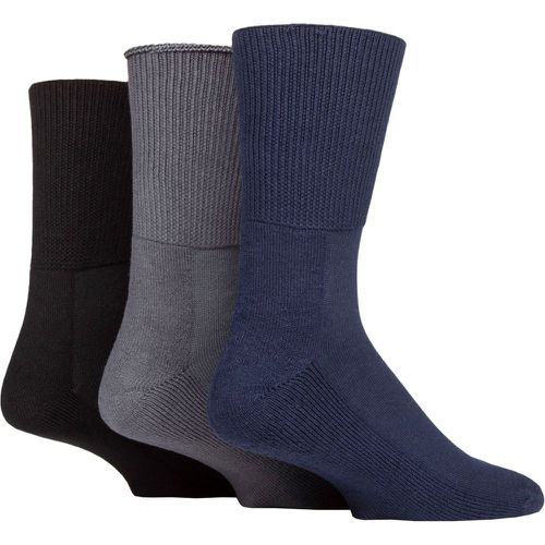 SOCKSHOP Footnurse Bamboo Cushioned Foot Diabetic Socks Black / Navy / Grey 12-14 Unisex - Iomi - Modalova