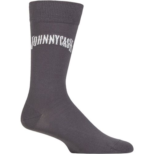 Music Collection 1 Pair Johnny Cash Cotton Socks Man in Black One Size - SockShop - Modalova