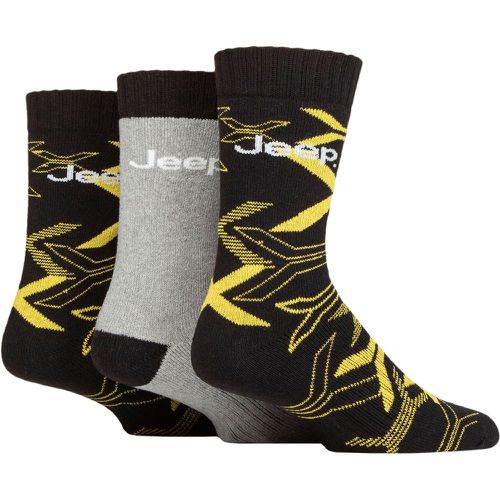Mens 3 Pair Camo Cotton Boot Socks / Sunshine 6-11 - Jeep - Modalova