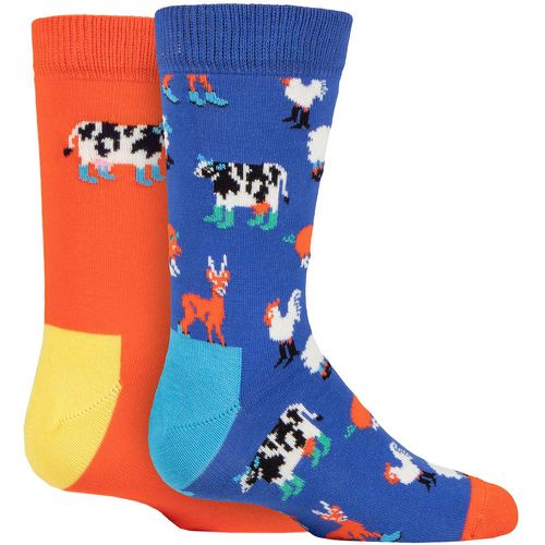 Kids 2 Pair Farmlife Socks Multi 0-12 Months - Happy Socks - Modalova
