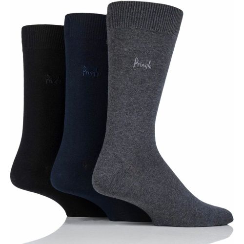 Pair Black / Navy / Grey Endrick Plain Trouser Socks Men's 7-11 Mens - Pringle - Modalova