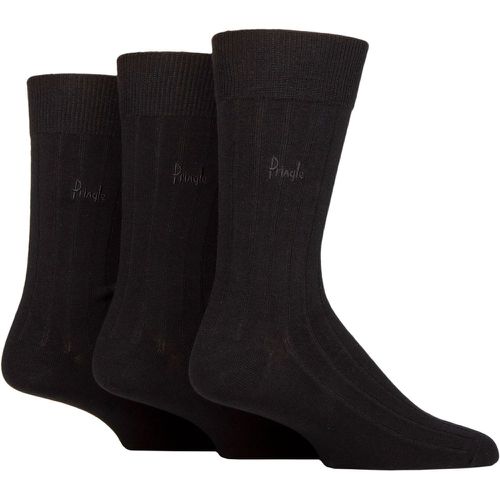 Mens 3 Pair Laird Rib Trouser Socks 7-11 - Pringle - Modalova