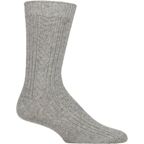 Mens 1 Pair Cashmere and Merino Wool Blend Luxury Socks Light 7-11 - Pringle - Modalova