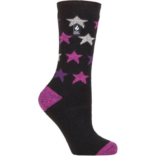 Women's 1 Pair SOCKSHOP 1.6 TOG Lite Patterned and Striped Socks Nice Stars 4-8 Ladies - Heat Holders - Modalova