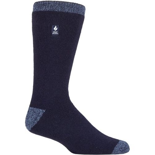 Mens 1 Pair SOCKSHOP 1.6 TOG Lite Striped, Patterned & Argyle Socks Amsterdam Heel & Toe Navy 6-11 Mens - Heat Holders - Modalova