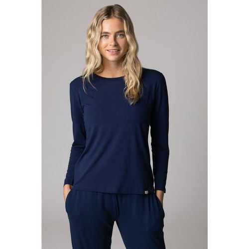 Women's 1 Pack Bamboo Loungewear Selection Long Sleeved Top Navy Long Sleeved Top 14 Ladies - Lazy Panda - Modalova