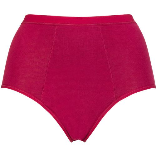 Women's 1 Pair Organic Cotton Period Full Briefs Dark Cherry UK 10-12 - Love Luna - Modalova