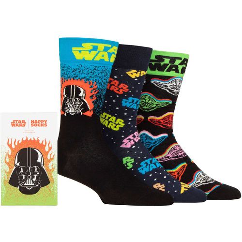 Happy Socks 3 Pair Star Wars Gift Boxed Cotton Socks 7.5-11.5 Unisex - SockShop - Modalova