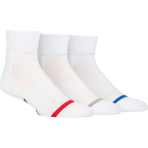 Mens 3 Pair Half Cushioned Cotton Quarter Sports Socks 7-11 Mens - Pringle - Modalova