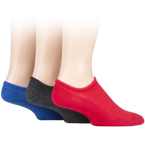 Pair Cobalt / Red / Grey Melange Bamboo Mesh Loafer Liner Socks Men's 7-11 Mens - SockShop - Modalova
