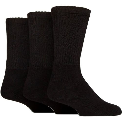 Mens and Women's 3 Pair SOCKSHOP Full Cushion Crew Bamboo Sports Socks 4-8 - Lazy Panda - Modalova