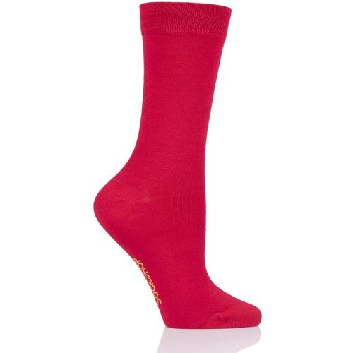 Pair Redder than Colour Burst Bamboo Socks with Smooth Toe Seams Ladies 4-8 Ladies - SockShop - Modalova
