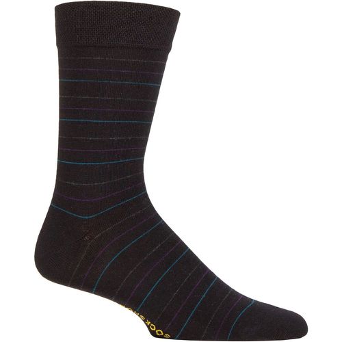 Pair Striped Colour Burst Bamboo Socks with Smooth Toe Seams Welcome to the Parade 7-11 - SockShop - Modalova