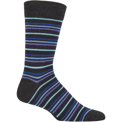 Pair Striped Colour Burst Bamboo Socks with Smooth Toe Seams November Rain 7-11 Mens - SockShop - Modalova