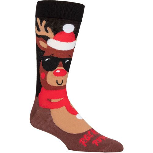 Mens and Women's SOCKSHOP 1 Pair Bamboo Fun & Novelty Socks Rockin' Rudolph 12-14 Mens - Lazy Panda - Modalova