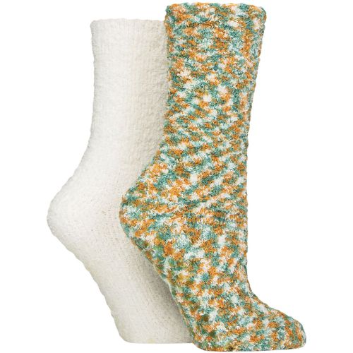 Women's 2 Pair Cosy Slipper Socks with Grip Marmalade 4-8 - SockShop - Modalova