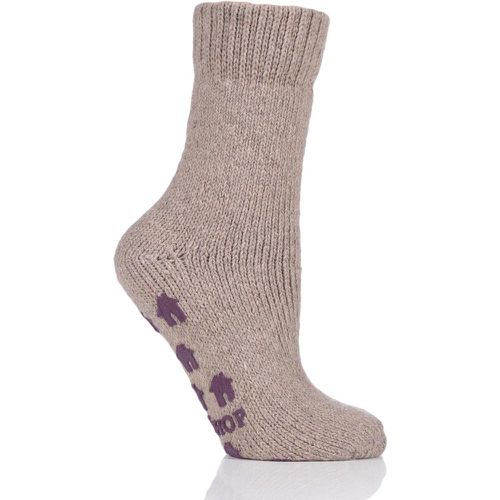 Pair Tweed Natural Home Slipper Socks Unisex 4-8 Ladies - SockShop - Modalova