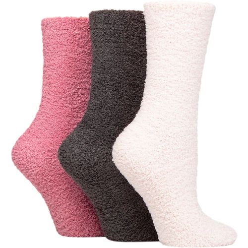 Women's 3 Pair Super Cosy Socks Wild Rose 4-8 Ladies - SockShop - Modalova