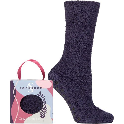 Women's 1 Pair Chenille & Cosy Gift Boxed Socks Dark Navy 4-8 Ladies - SockShop - Modalova