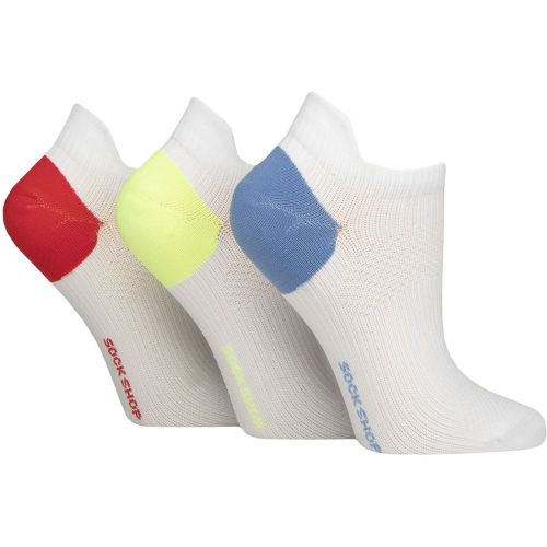 Women's 3 Pair Poly Sports No Show Socks / Nautical 4-8 - SockShop - Modalova