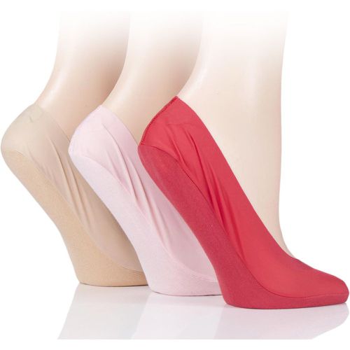 Pair Natural / Pink / Red Smooth Nylon Shoe Liners Ladies 4-8 Ladies - SockShop - Modalova