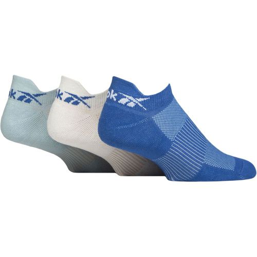 Mens and Women's 3 Pair Essentials Cotton Trainer Socks / White / Light 2.5-3.5 UK - Reebok - Modalova