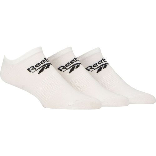 Mens and Ladies 3 Pair Core Cotton Trainer Socks 2.5-3.5 UK - Reebok - Modalova