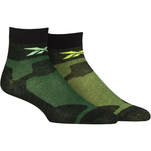 Mens and Women's 2 Pair Technical Recycled Ankle Technical Light Running Socks 2.5-3.5 UK - Reebok - Modalova