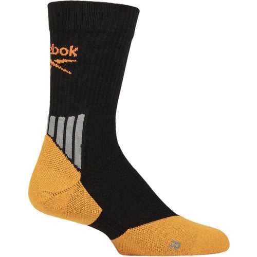 Mens and Women's 1 Pair Technical Recycled Crew Technical Tennis Socks / Orange 2.5-3.5 UK - Reebok - Modalova