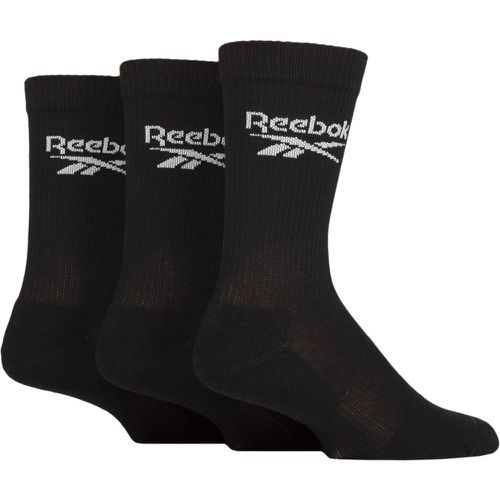 Mens and Ladies 3 Pair Reebok Core Ribbed Cotton Crew Socks 4.5-6 UK - SockShop - Modalova