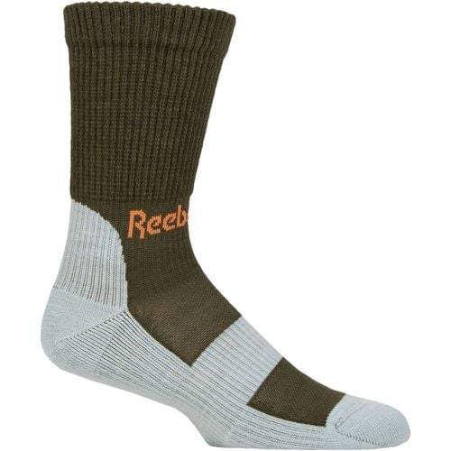 Mens and Women's 1 Pair Technical Wool Rich Crew Technical Trekking Socks / Light Blue 6.5-8 UK - Reebok - Modalova