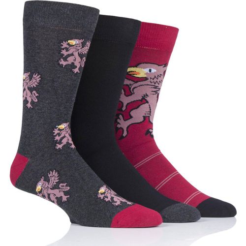 Pair Multi Griffin Novelty Cotton Socks Men's 7-11 Mens - Wild Feet - Modalova