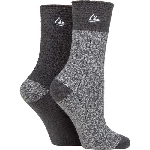 Women's 2 Pair Soft Poly Boot Socks Charcoal / 4-8 Ladies - Storm Bloc - Modalova