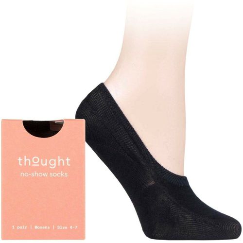 Pair Bamboo and Organic Cotton No Show Socks Ladies 4-7 Ladies - Thought - Modalova