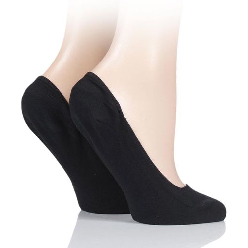 Pair Bamboo Seamless Shoe liners with Silicone Heel Grips Ladies 4-8 Ladies - Elle - Modalova