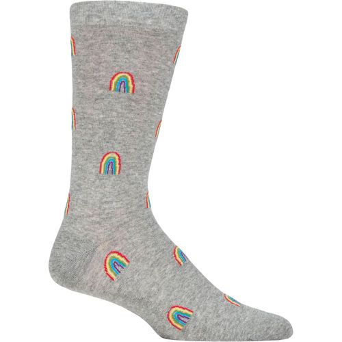 Mens 1 Pair Rainbow Organic Cotton Socks Rainbow 7-11 Mens - Thought - Modalova