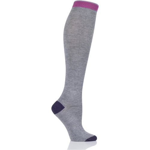 Pair Marle Thought Plain Bamboo and Organic Cotton Knee High Socks Ladies 4-7 Ladies - Charnos - Modalova