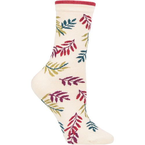 Ladies 1 Pair Mable Leaf Bamboo and Organic Cotton Socks 4-7 Ladies - Thought - Modalova