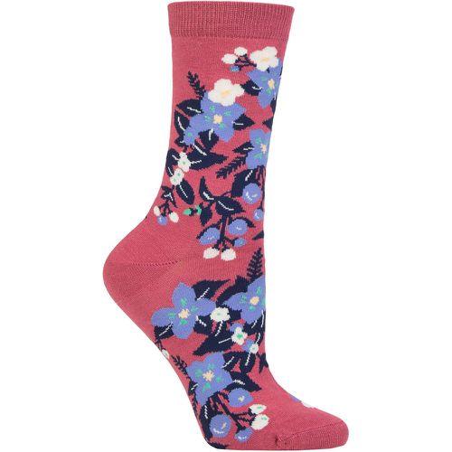 Women's 1 Pair Arya Bamboo Floral Socks Dusty Rose 4-7 - Thought - Modalova