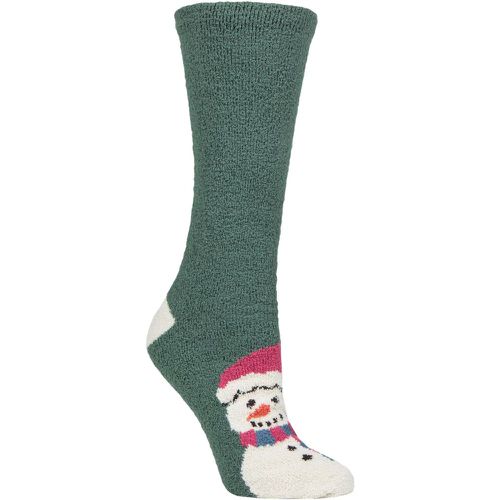 Ladies 1 Pair Ella Christmas Recycled Polyester Socks Holly 4-7 Ladies - Thought - Modalova