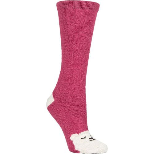 Women's 1 Pair Ella Christmas Recycled Polyester Socks Claret 4-7 Ladies - Thought - Modalova