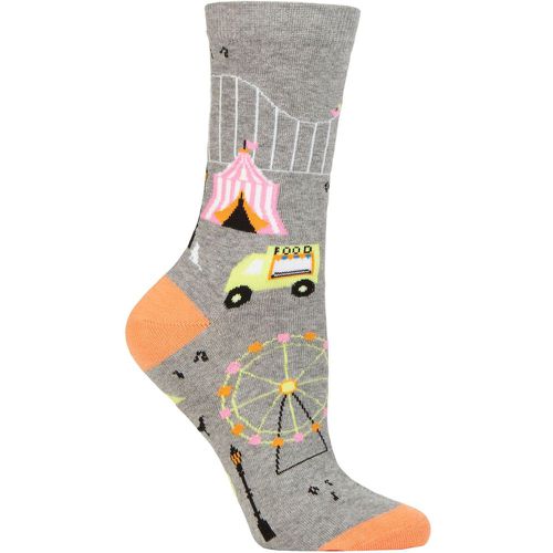 Women's 1 Pair Organic Cotton Fairground Socks 4-7 Ladies - Thought - Modalova