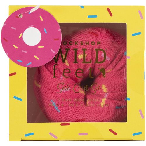 Women's 1 Pair SOCKSHOP Food Gift Boxed Socks Doughnut 4-8 - Wildfeet - Modalova