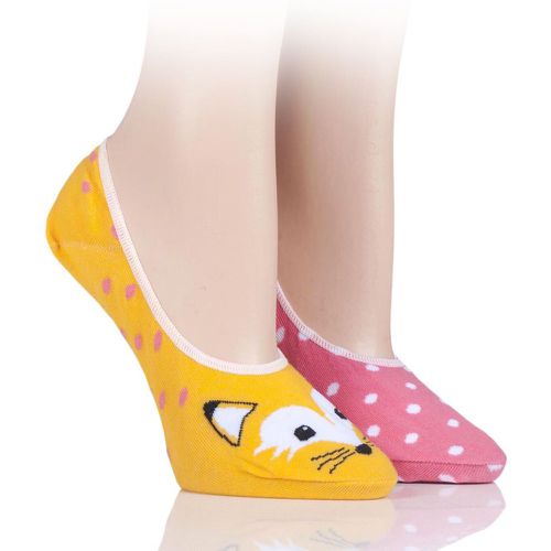Pair Fox Invisible Socks Ladies 4-8 Ladies - Wild Feet - Modalova