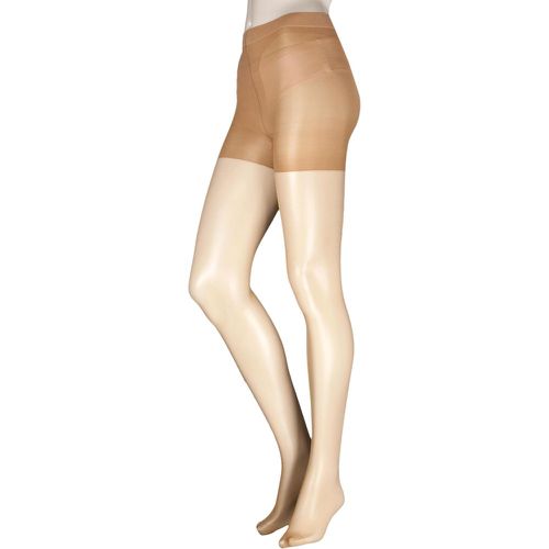 Women's 1 Pair 20 Denier Shaping Tights Hazelnut Medium - Elle - Modalova