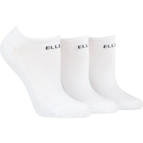 Women's 3 Pair Bamboo Cushioned No Shows Plains 4-8 Ladies - Elle - Modalova